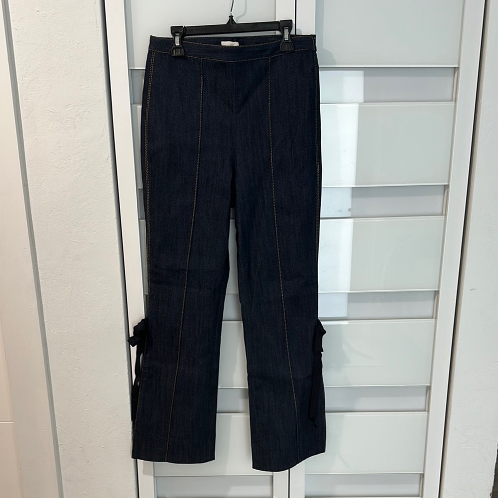 Cinq à Sept Dark Blue Straight Leg Jeans